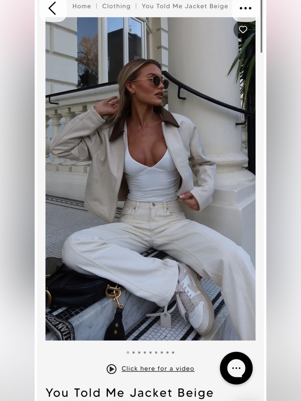 Whitefox You told me jacket Beige